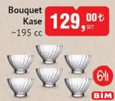 PAŞABAHÇE BOUQUET KASE 195 CC 6'LI